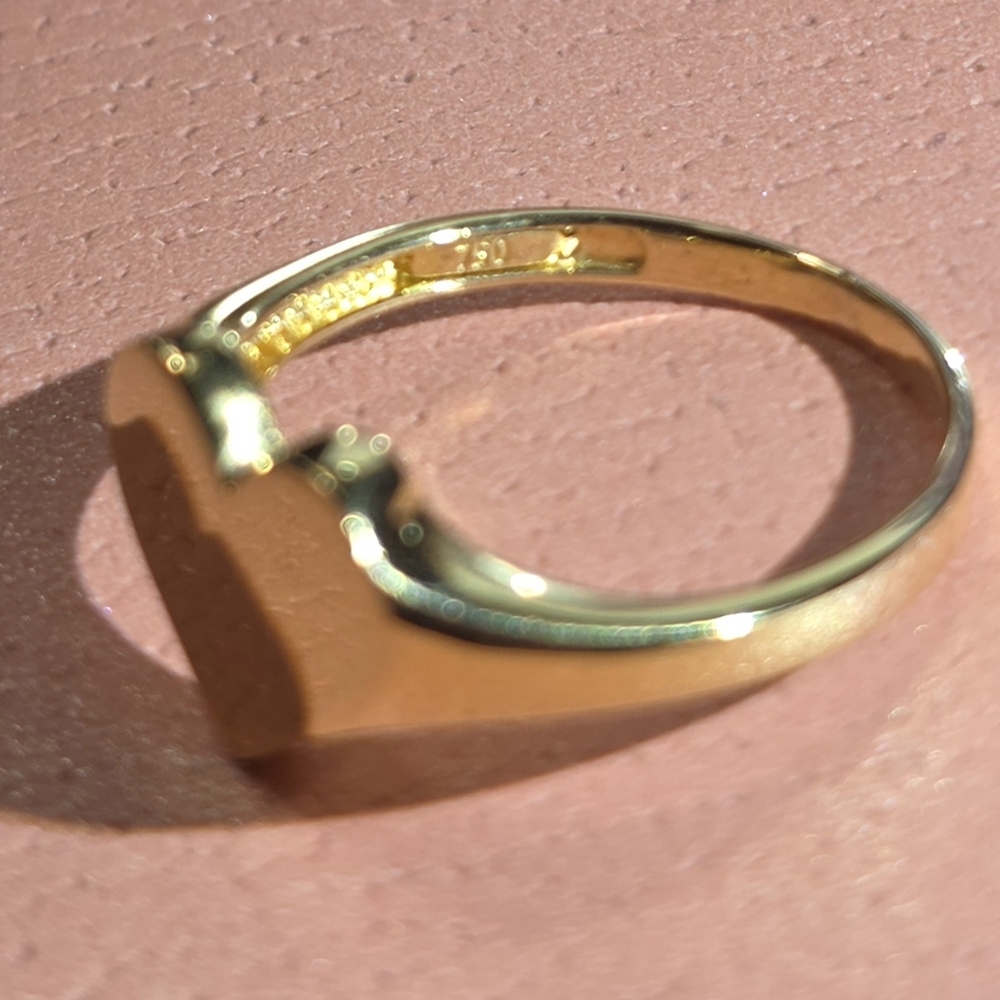 ππ18K Real Gold Heart Ringππ - Picture 3 of 5